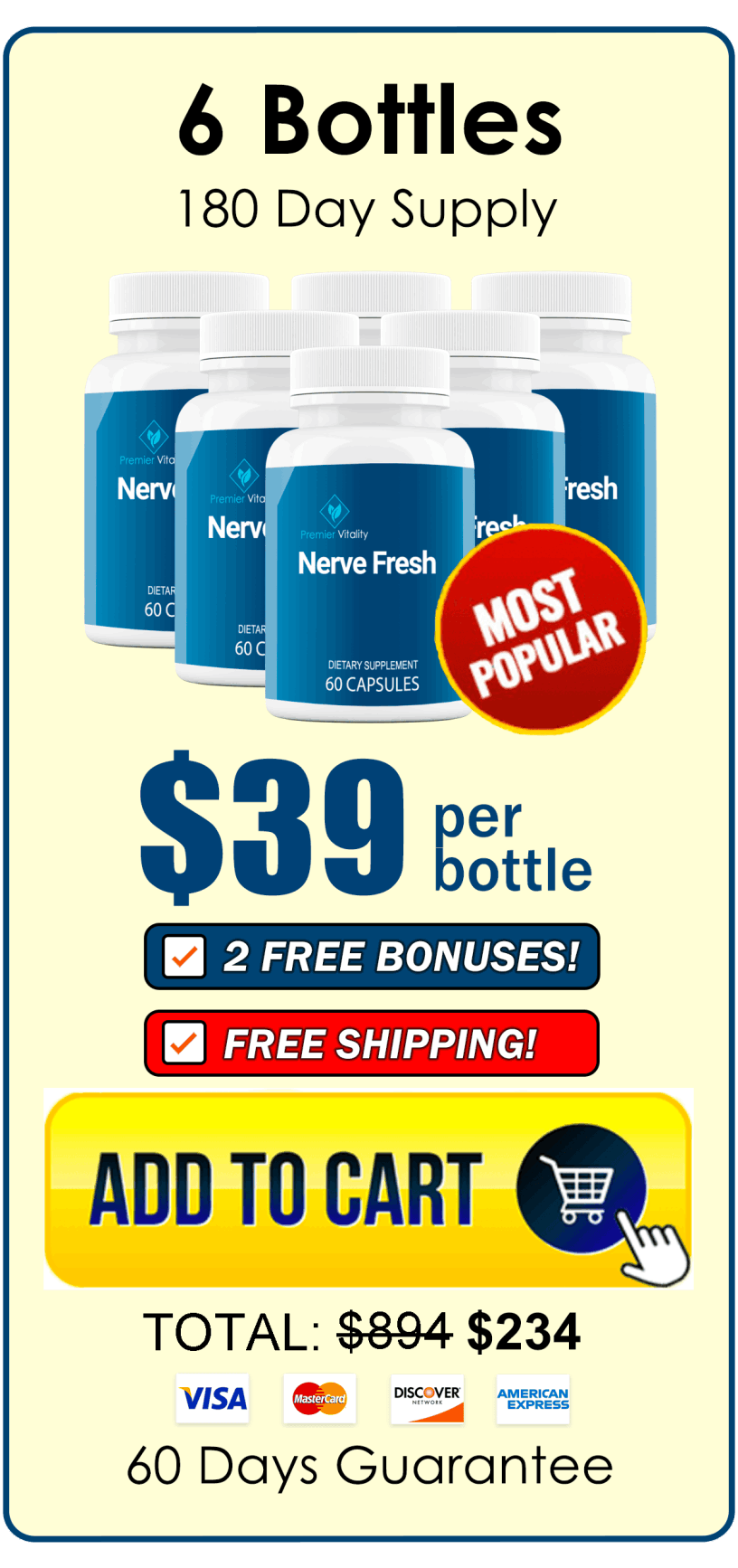 Nerve Fresh 6 Bottle